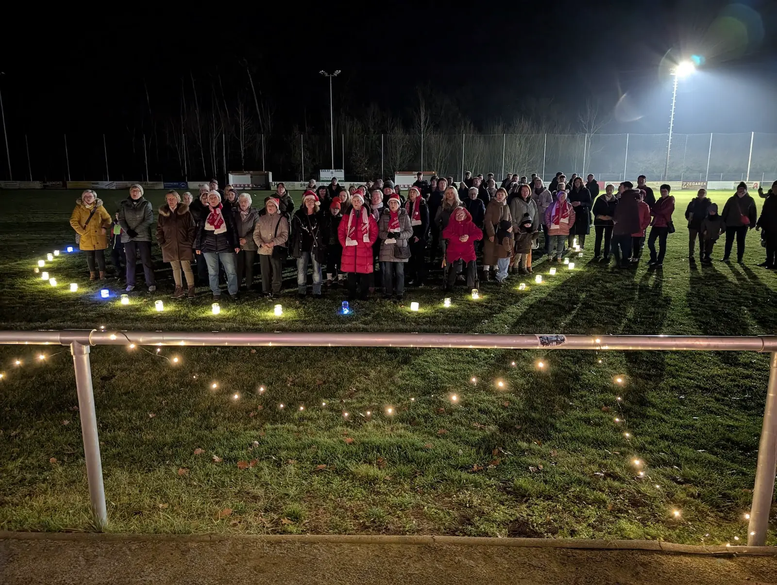 Festlicher Sportplatz